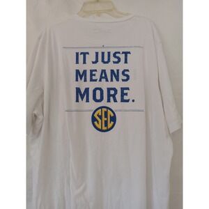 Under Armour SEC I AM THE SEC T Shirt XL Mens White Heatgear Loose Fit